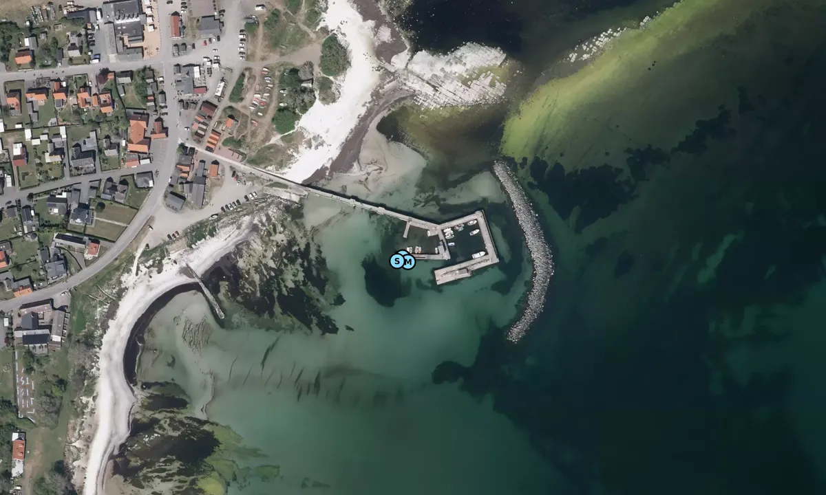 Satelite image of Snogebæk Havn