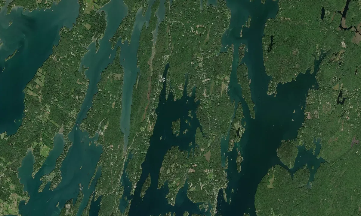 Flyfoto av Snow Island North