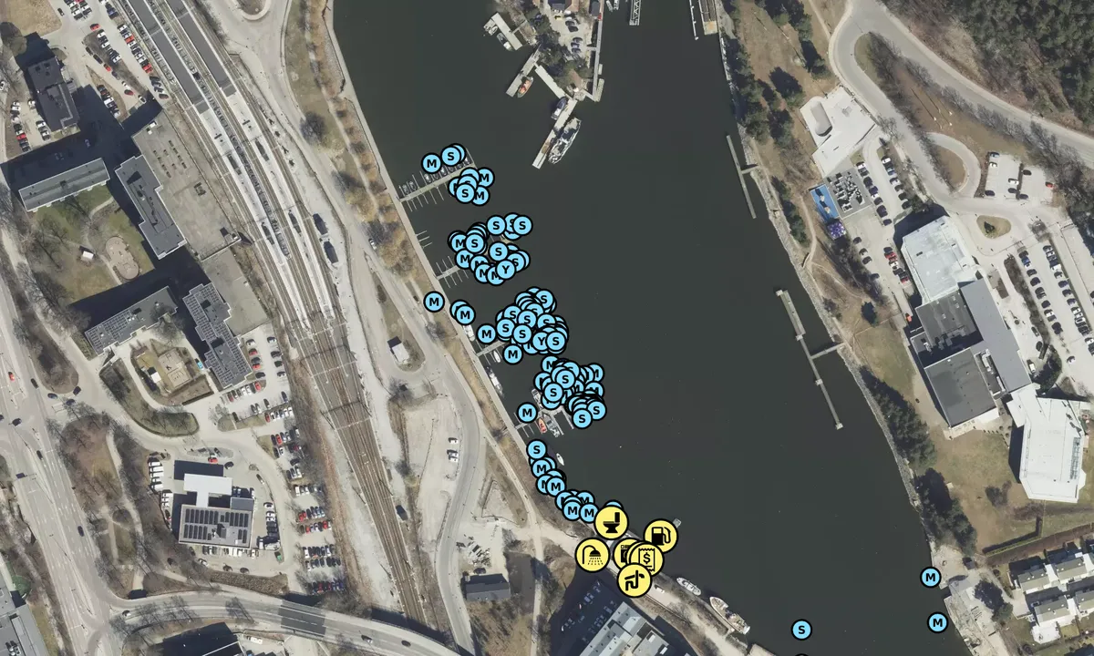 Satelite image of Södertälje