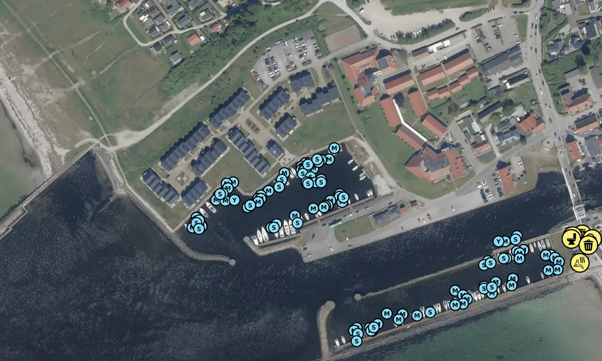 Satelite image of Søfronten Lystbådehavn