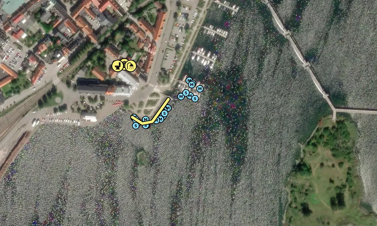 Satelite image of Sölvesborg