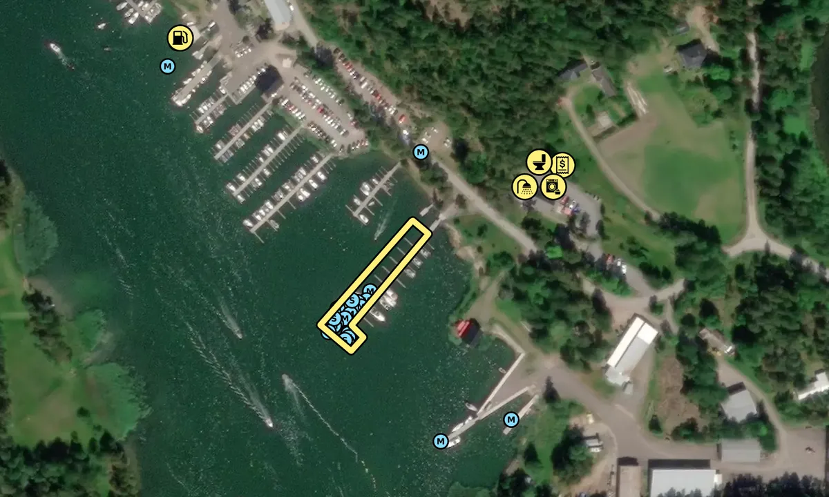 Satelite image of Sommarön vierasvenesatama