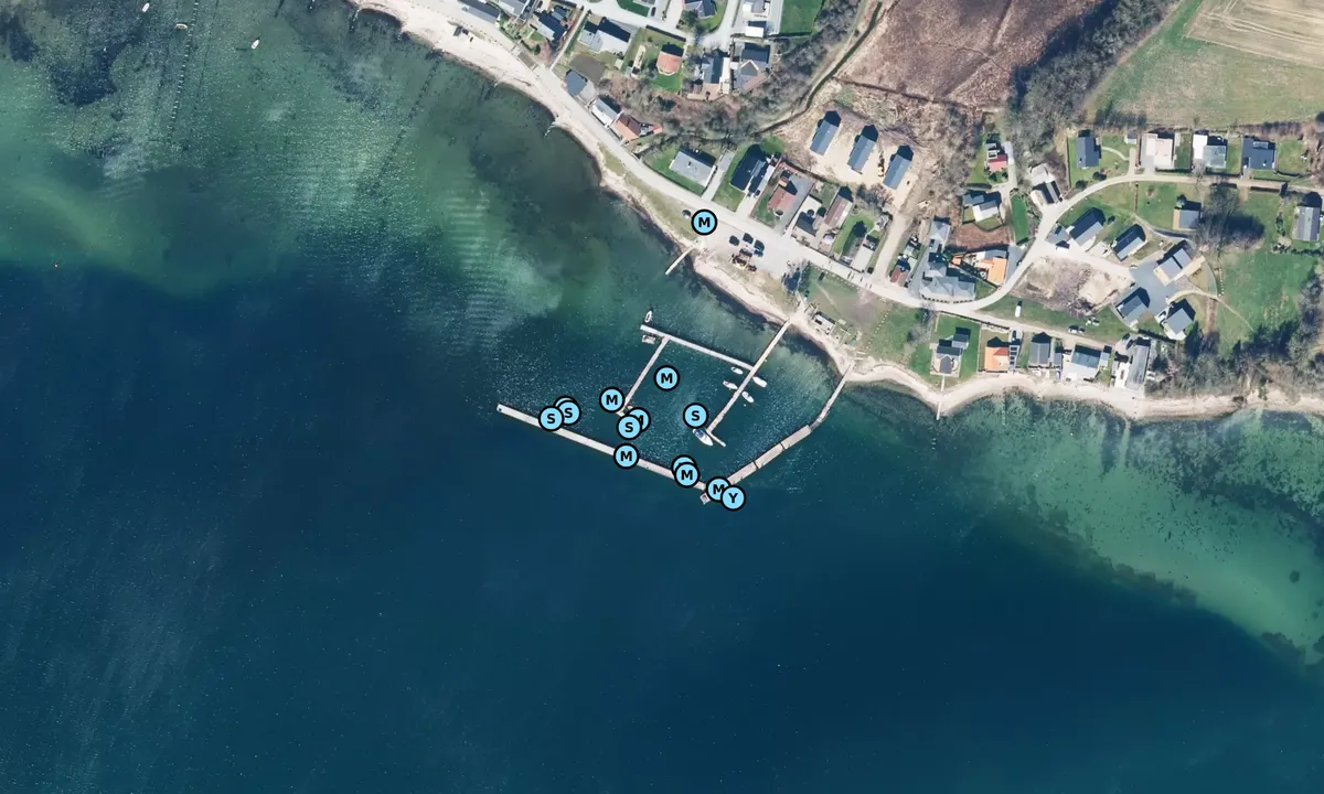 Satelite image of Sønderballe Baadelaug