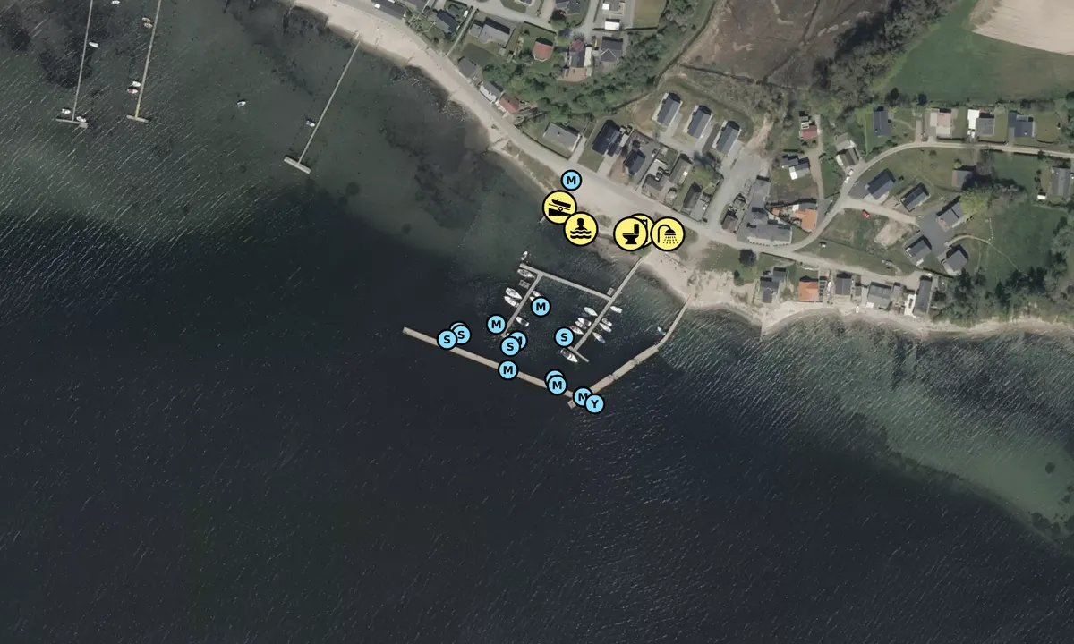 Satelite image of Sønderballe Baadelaug