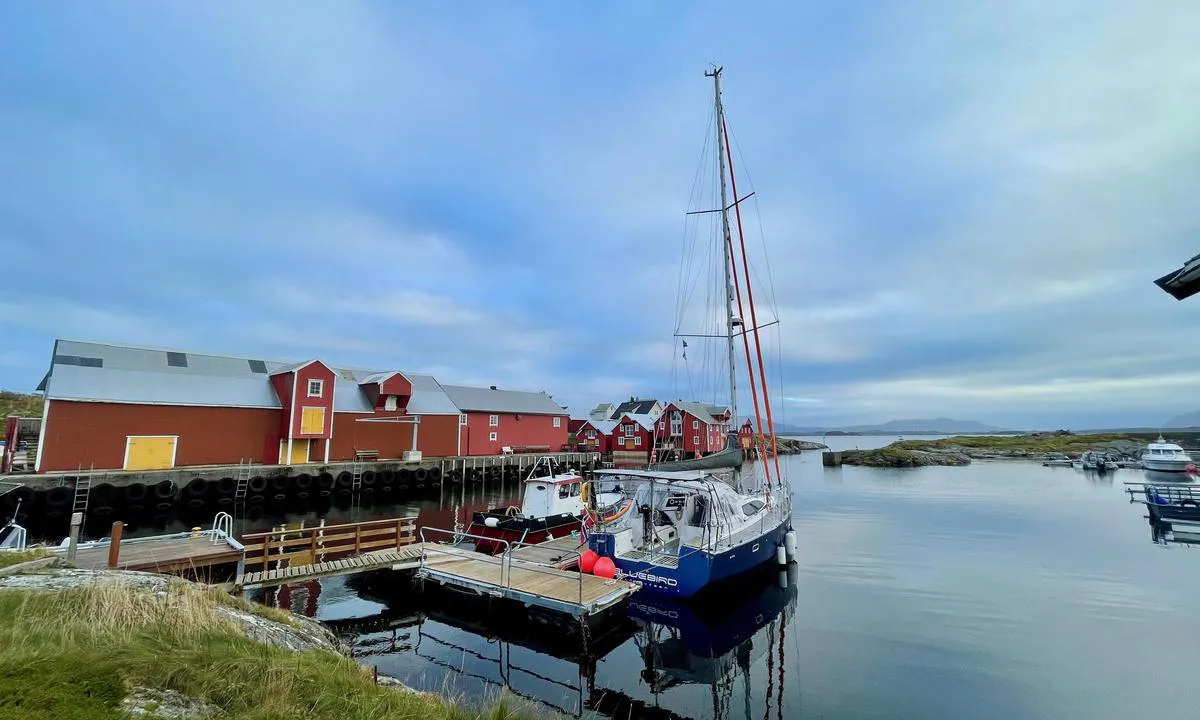 Søndre Bjørnsund er en av de mest idylliske plassene langs Mørekysten. Innseilingen er veldig smal, men med god dybde. Spør pent, og man kan få låne ledige private plasser om en ikke ønsker å ligge inn mot kai til vestre på bildet.