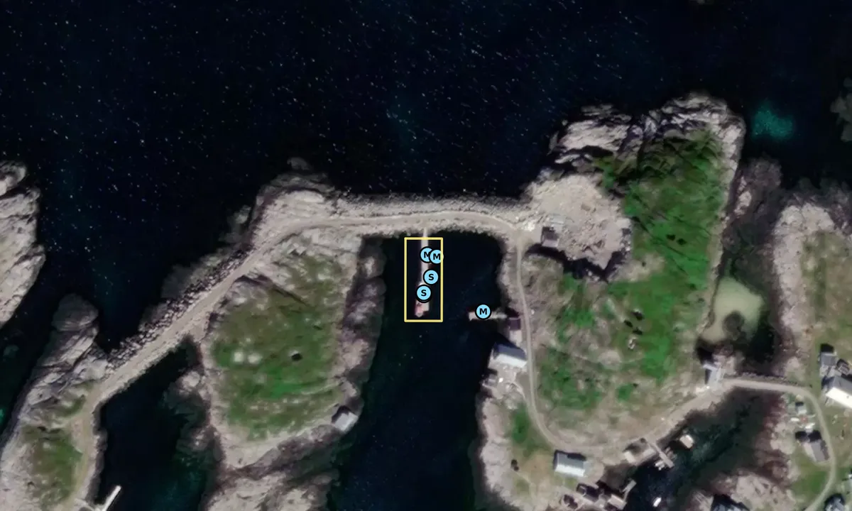 Satelite image of Sør-Gjæslingan - Nakken