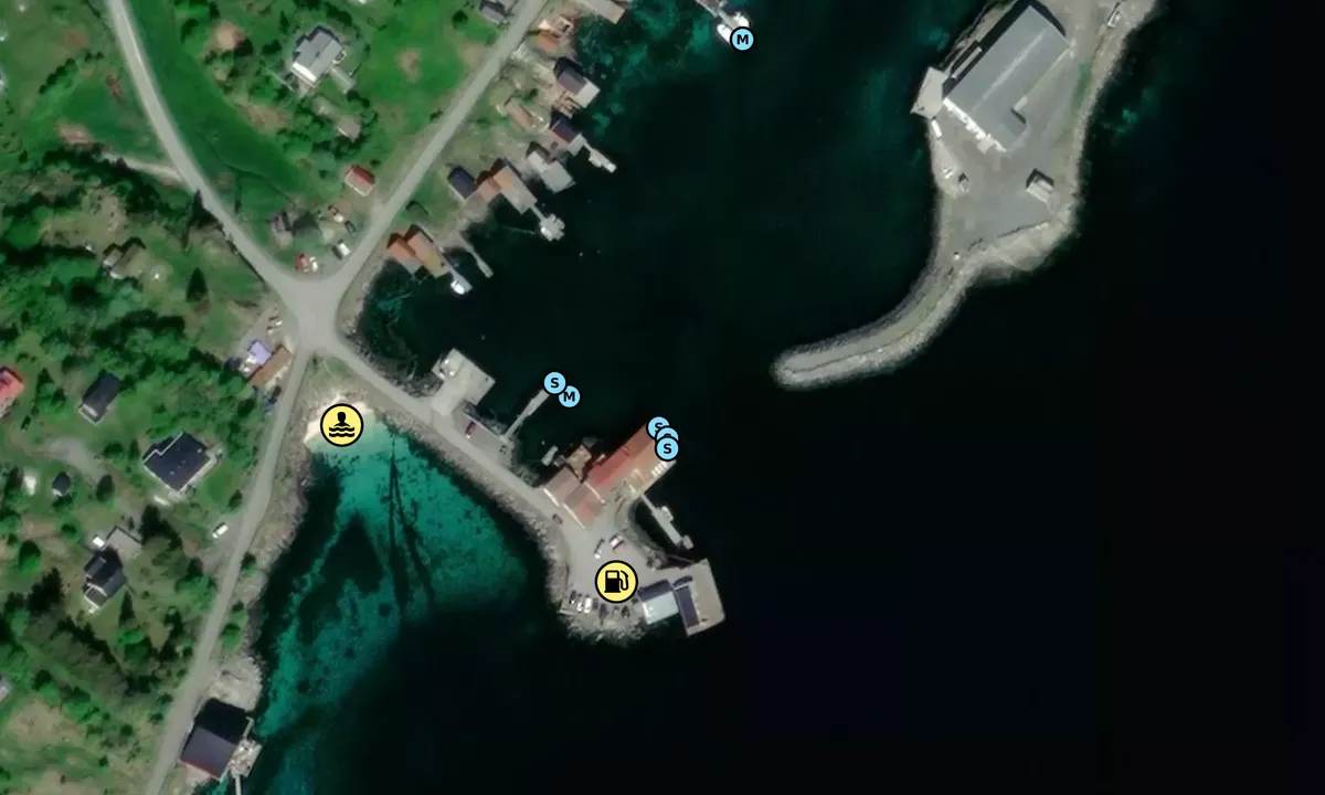 Satelite image of Sørarnøy - Nærbutikken