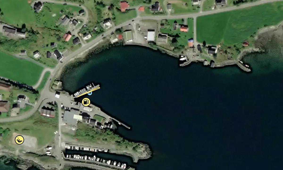 Satelite image of Sørbøvåg Brygge