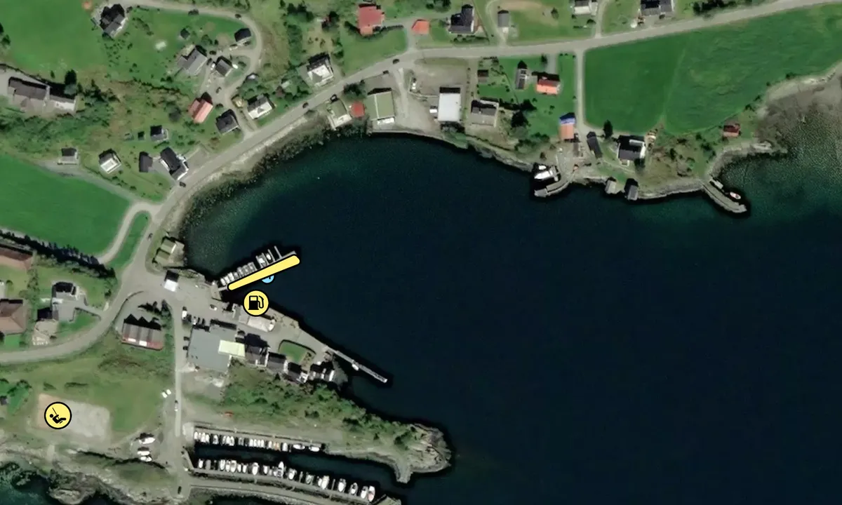 Satelite image of Sørbøvåg Brygge