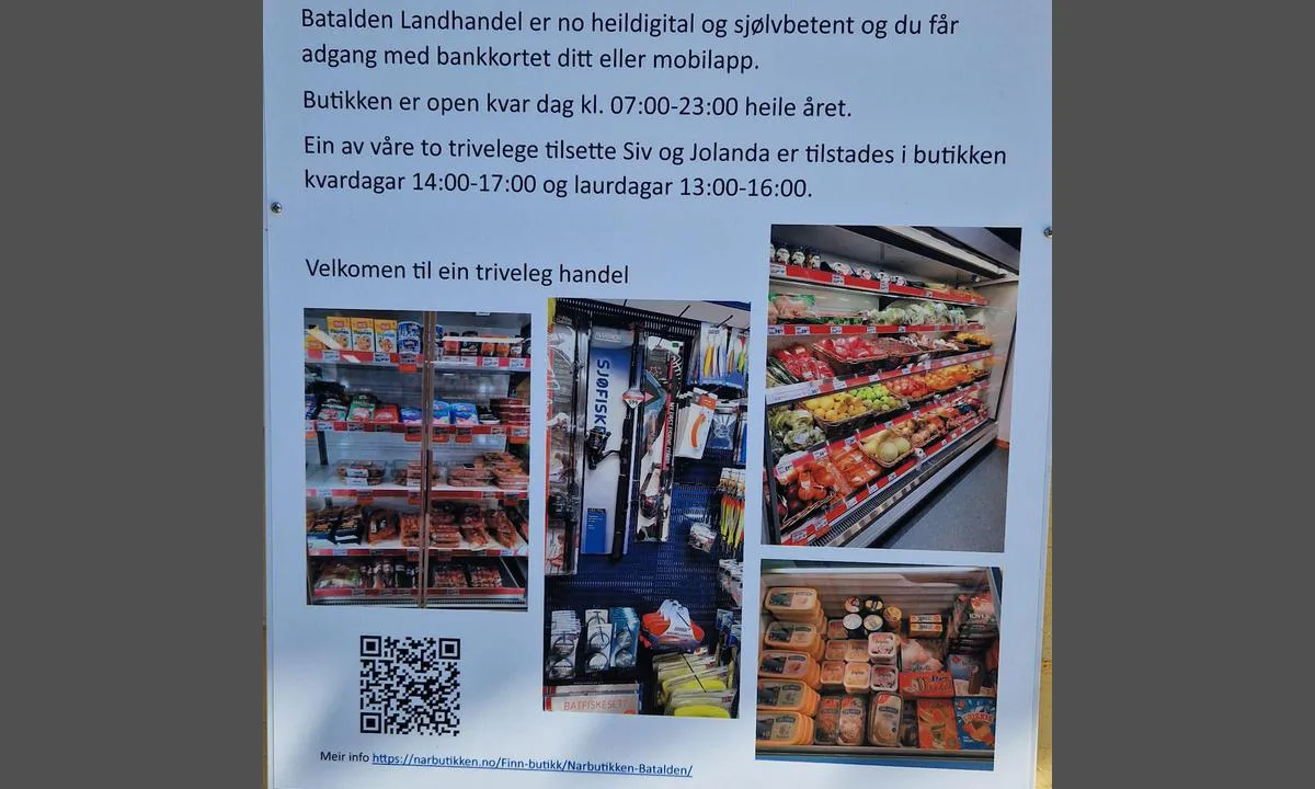 Søre fanøyvåg: {"base": "no", "no": "Selvbetjent butikk, \u00e5pnes med bankkort.", "se": "Sj\u00e4lvbetj\u00e4nad butik, \u00f6ppnas med bankkort.", "en": "Self-service shop, opens with bank card.", "da": "Selvbetjent butik, \u00e5bnes med betalingskort.", "fr": "Magasin en libre-service, ouvert avec une carte bancaire.", "de": "Selbstbedienungsladen, wird mit Bankkarte ge\u00f6ffnet.", "es": "Tienda de autoservicio, se abre con tarjeta bancaria.", "it": "Negozio self-service, aperto con carta bancaria.", "pt": "Loja self-service, abre com cart\u00e3o banc\u00e1rio.", "nl": "Zelfbedieningswinkel, te openen met bankkaart.", "pl": "Sklep samoobs\u0142ugowy, otwierany kart\u0105 bankow\u0105.", "uk": "\u0421\u0430\u043c\u043e\u043e\u0431\u0441\u043b\u0443\u0433\u043e\u0432\u0443\u0432\u0430\u043d\u0438\u0439 \u043c\u0430\u0433\u0430\u0437\u0438\u043d, \u0432\u0456\u0434\u043a\u0440\u0438\u0432\u0430\u0454\u0442\u044c\u0441\u044f \u0431\u0430\u043d\u043a\u0456\u0432\u0441\u044c\u043a\u043e\u044e \u043a\u0430\u0440\u0442\u043a\u043e\u044e.", "ro": "Magazin cu autoservire, se deschide cu cardul bancar.", "tr": "Kendi kendine hizmet veren ma\u011faza, banka kart\u0131 ile a\u00e7\u0131l\u0131r.", "el": "\u0391\u03c5\u03c4\u03cc\u03bc\u03b1\u03c4\u03bf \u03ba\u03b1\u03c4\u03ac\u03c3\u03c4\u03b7\u03bc\u03b1, \u03b1\u03bd\u03bf\u03af\u03b3\u03b5\u03b9 \u03bc\u03b5 \u03c4\u03c1\u03b1\u03c0\u03b5\u03b6\u03b9\u03ba\u03ae \u03ba\u03ac\u03c1\u03c4\u03b1.", "cs": "Samoobslu\u017en\u00fd obchod, otev\u0159e se platebn\u00ed kartou.", "hu": "\u00d6nkiszolg\u00e1l\u00f3 bolt, kinyithat\u00f3 bankk\u00e1rty\u00e1val.", "fi": "Itsepalvelumyym\u00e4l\u00e4, avataan pankkikortilla.", "bg": "\u0421\u0430\u043c\u043e\u043e\u0431\u0441\u043b\u0443\u0436\u0432\u0430\u0449 \u0441\u0435 \u043c\u0430\u0433\u0430\u0437\u0438\u043d, \u043e\u0442\u0432\u0430\u0440\u044f \u0441\u0435 \u0441 \u0431\u0430\u043d\u043a\u043e\u0432\u0430 \u043a\u0430\u0440\u0442\u0430.", "sr": "\u0421\u0430\u043c\u043e\u043f\u043e\u0441\u043b\u0443\u0436\u043d\u0430 \u043f\u0440\u043e\u0434\u0430\u0432\u043d\u0438\u0446\u0430, \u043e\u0442\u0432\u0430\u0440\u0430 \u0441\u0435 \u043f\u043b\u0430\u0442\u043d\u043e\u043c \u043a\u0430\u0440\u0442\u0438\u0446\u043e\u043c.", "et": "Iseteeninduslik pood, avaneb pangakaardiga.", "lv": "Pa\u0161apkalpo\u0161an\u0101s veikals, atverams ar bankas karti.", "lt": "Savaranki\u0161ka parduotuv\u0117, atidaroma banko kortele."}