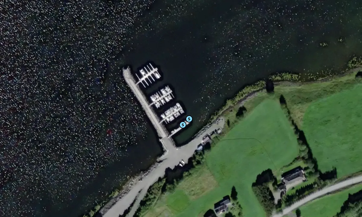 Satelite image of Sørfjorden marina 