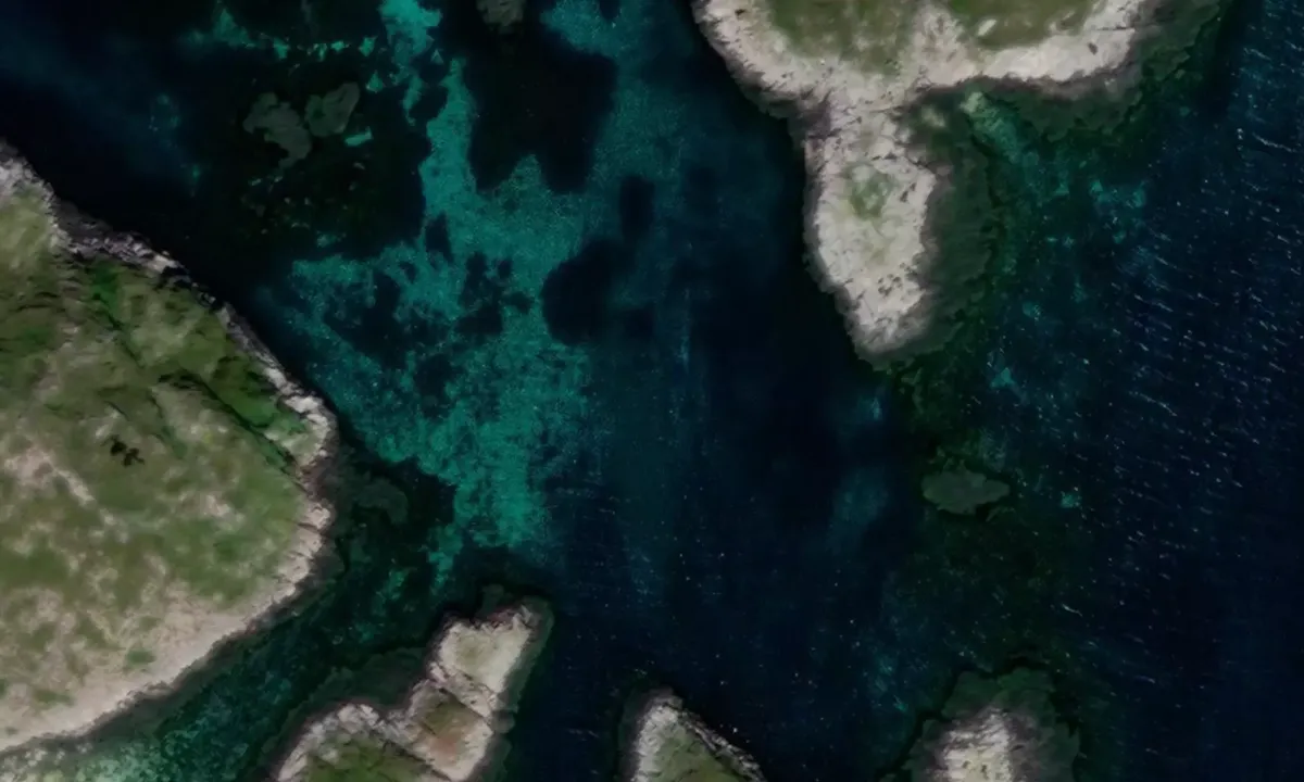 Satelite image of Sørøyan - Vikna