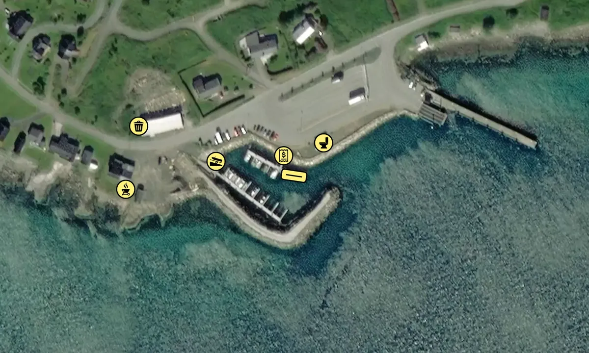 Satelite image of Sørrollnes gjestekai