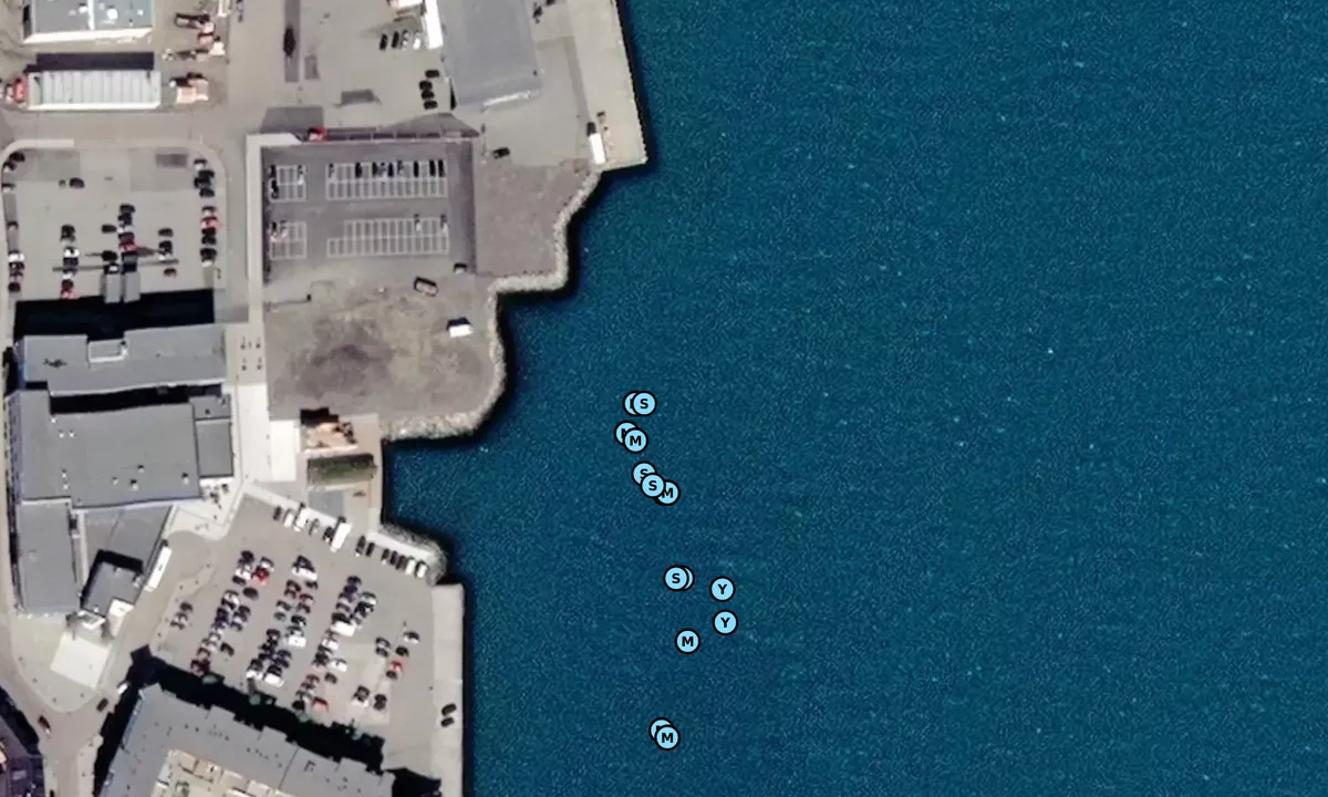 Satelite image of Sortland - Den blå lagune