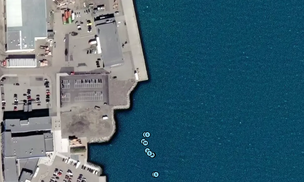 Satelite image of Sortland - Den blå lagune