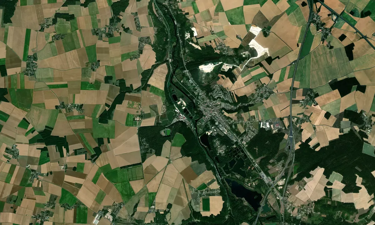 Flyfoto av Souppes sur Loing