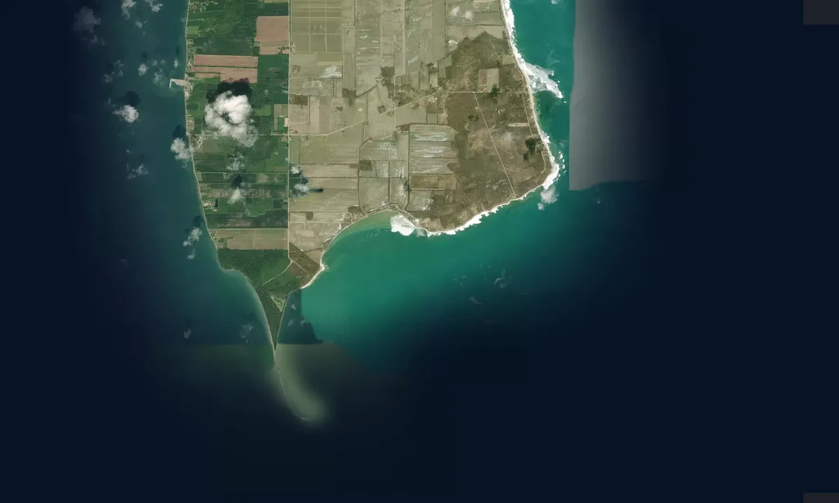 Flyfoto av South Bay - Pelee Island
