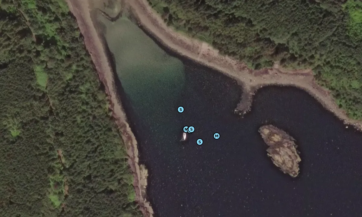 Satelite image of South Bay (Tarbert)