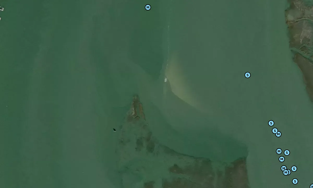 Satelite image of South Beaufort Sandbar