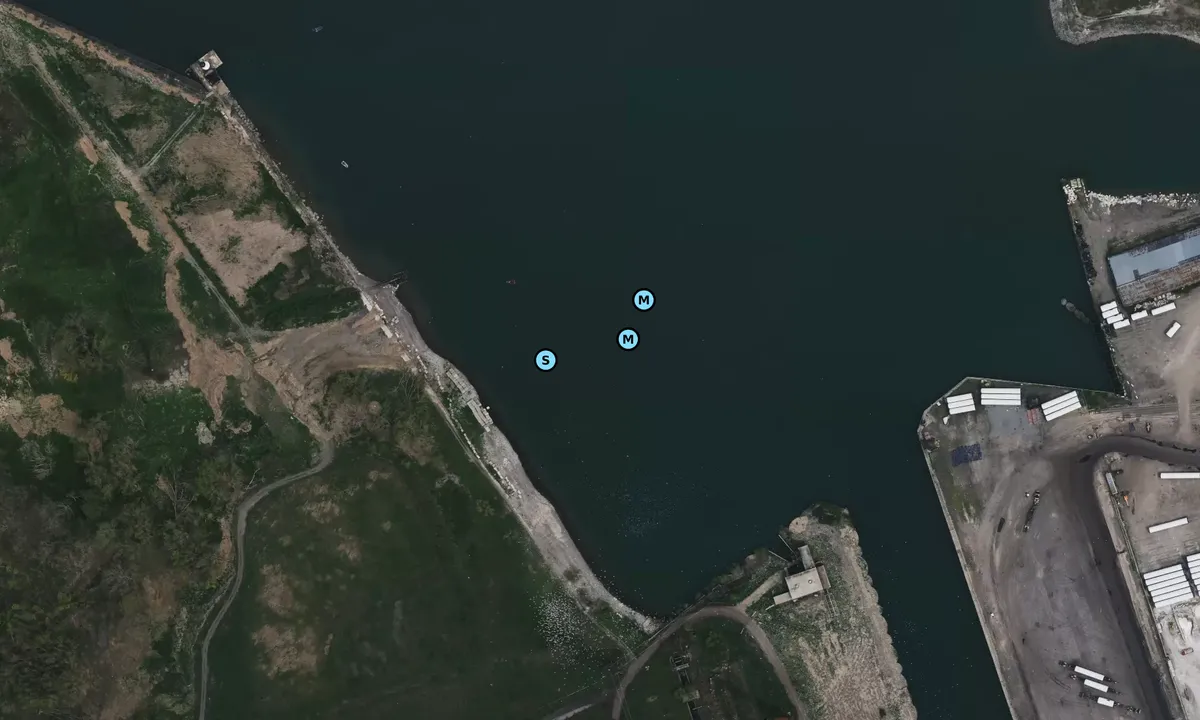 Satelite image of South Gap Anchorage