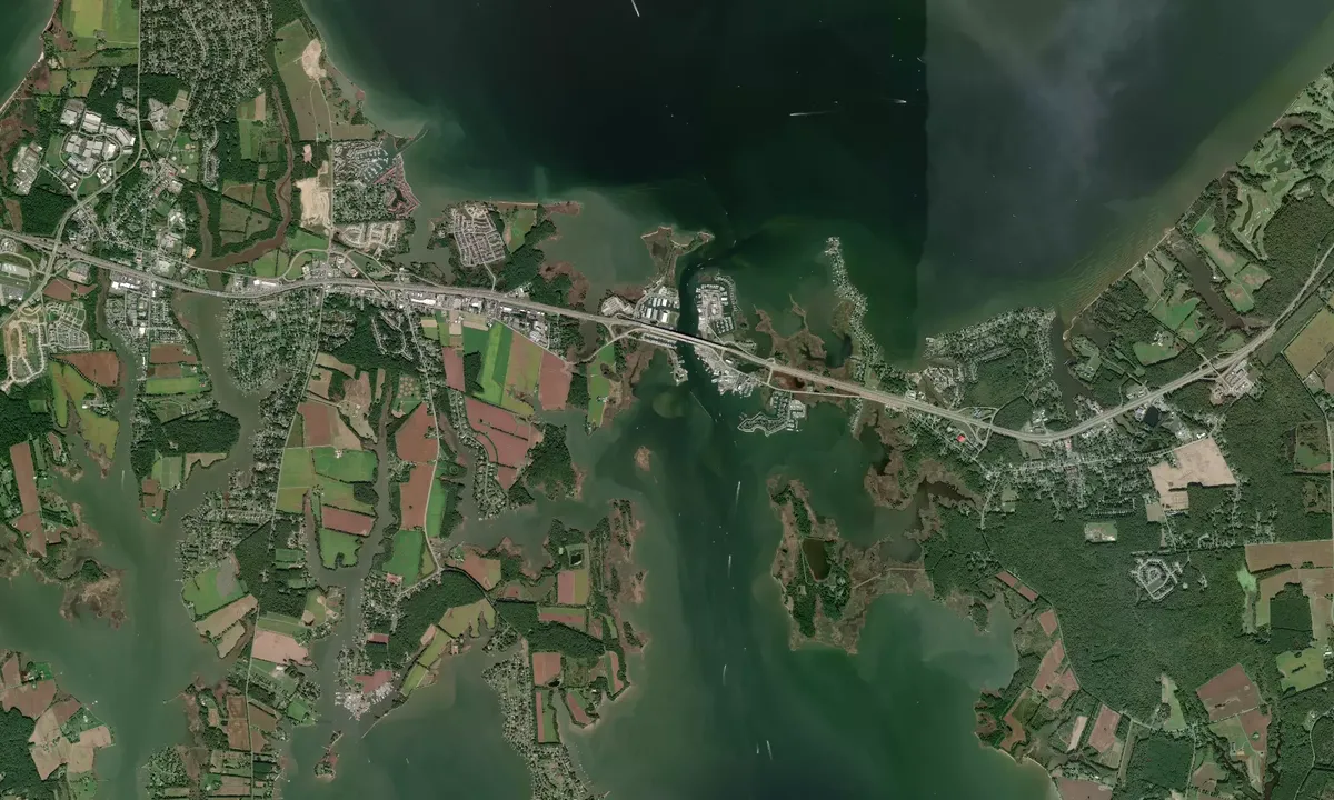 Flyfoto av South Kent Narrows