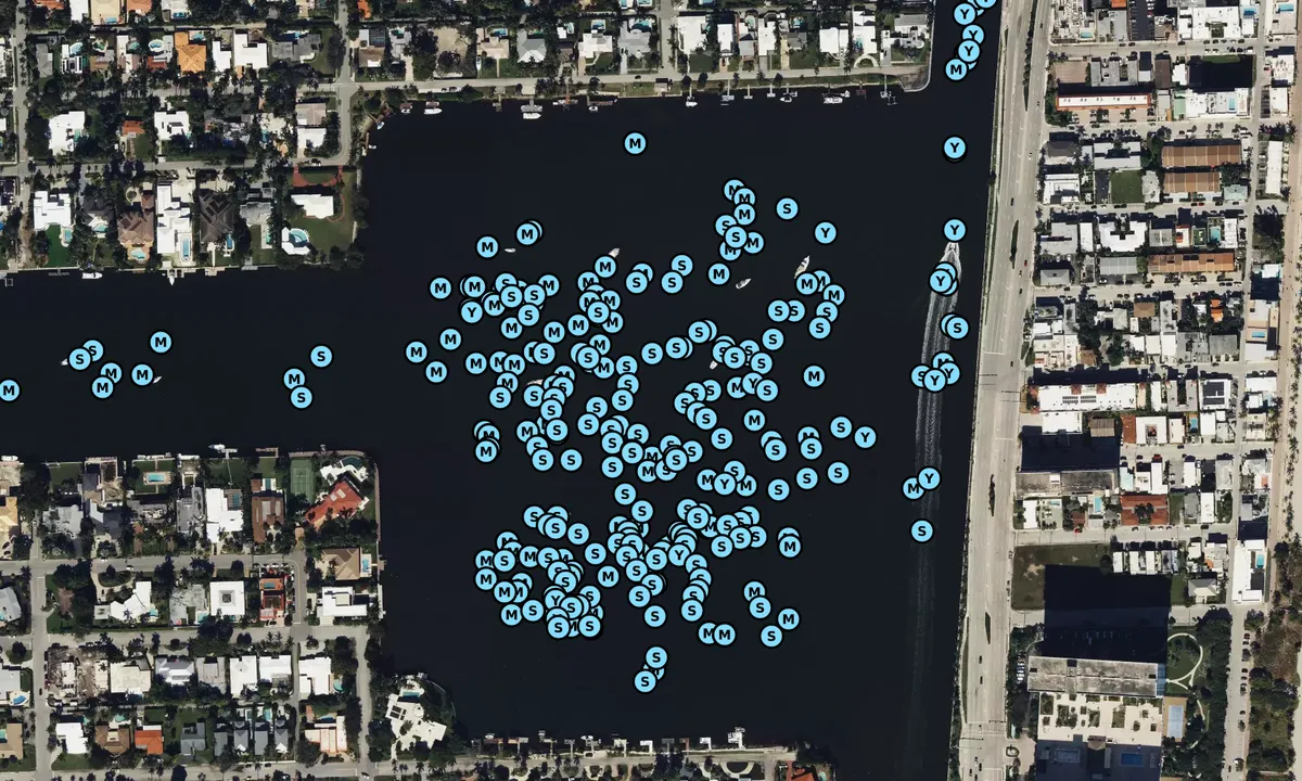 Satelite image of South Lake - Hollywood