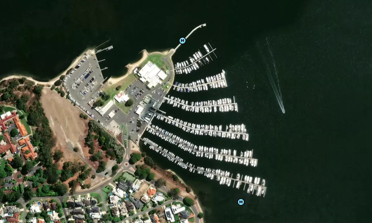 Satelite image of South of Perth Yacht Club