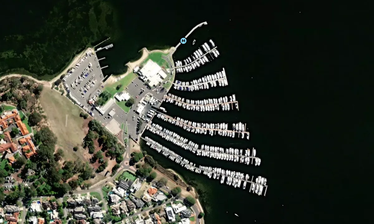 Satelite image of South of Perth Yacht Club