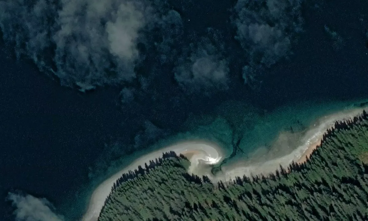Satelite image of South Sandy Cove East