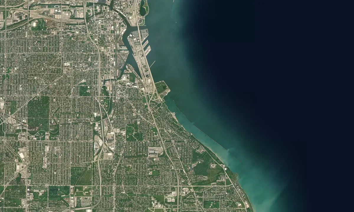 Flyfoto av South Shore Yacht Club - Milwaukee