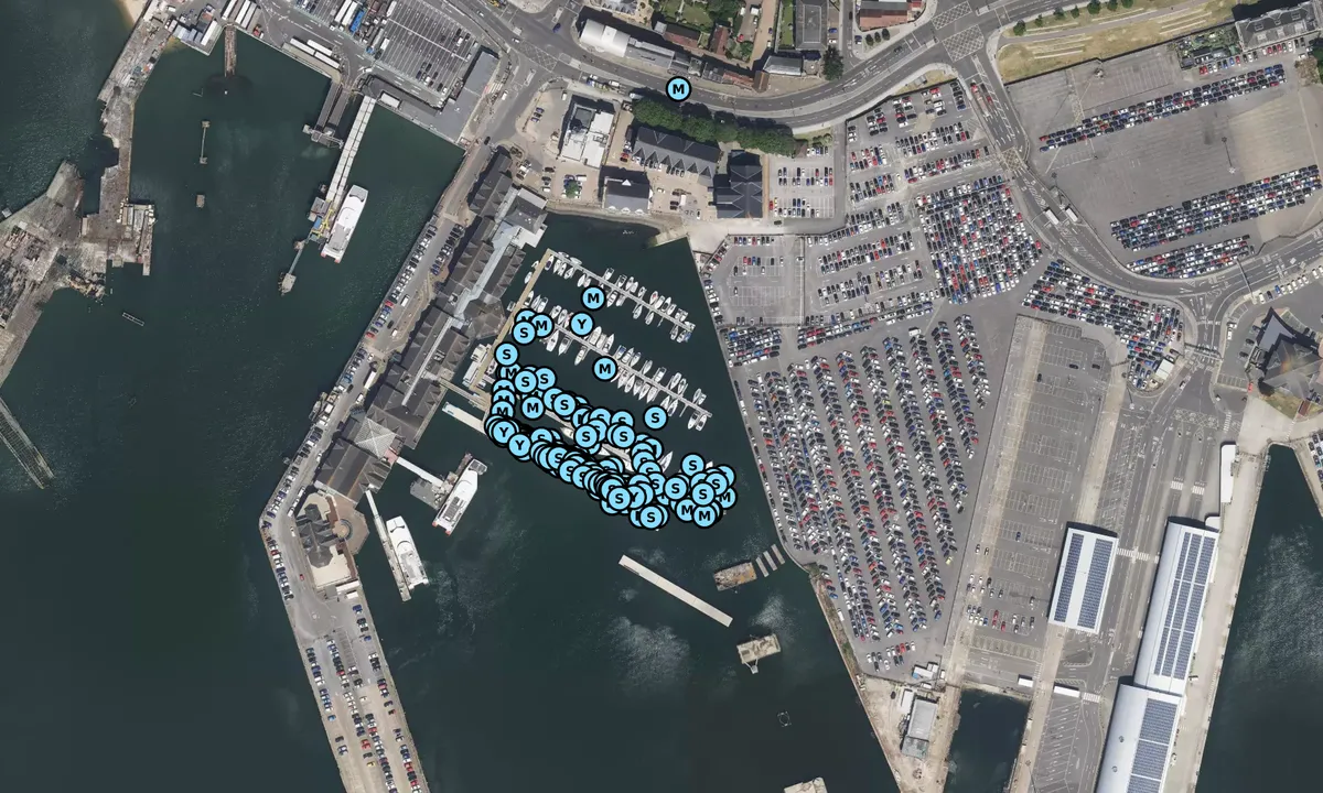 Satelite image of Southampton Town Quay Marina