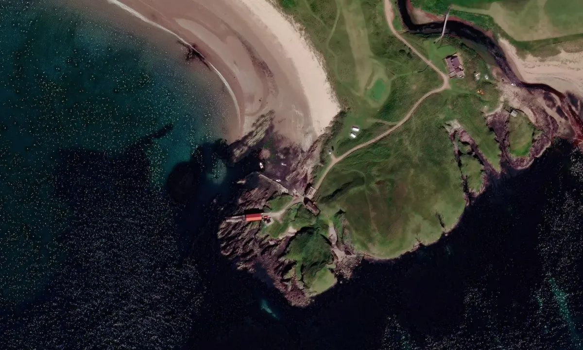 Satelite image of Southend Harbour