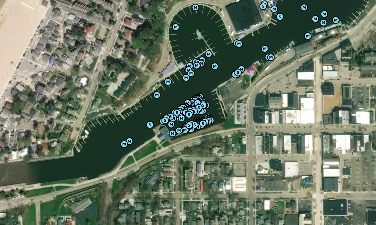 Satelite image of Southside Municipal Marina