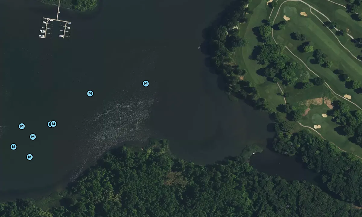 Satelite image of Sparrows Point Country Club 1