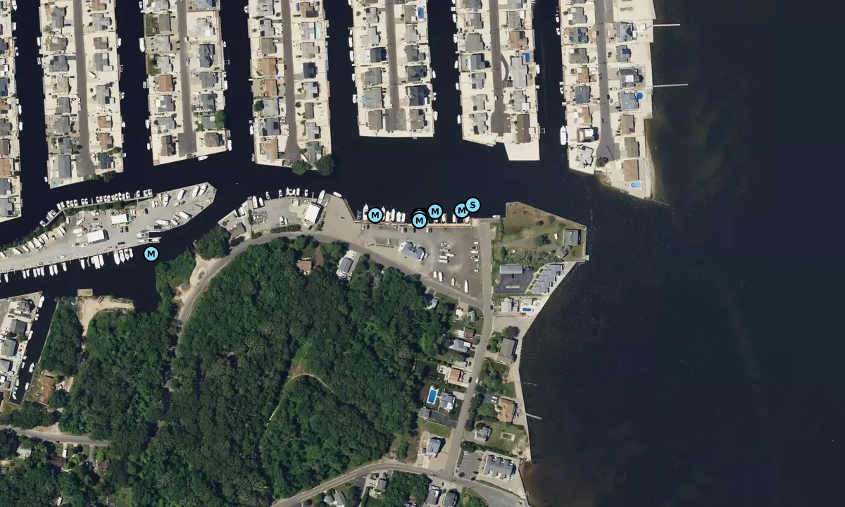 Satelite image of Spencer's Bayside Marina