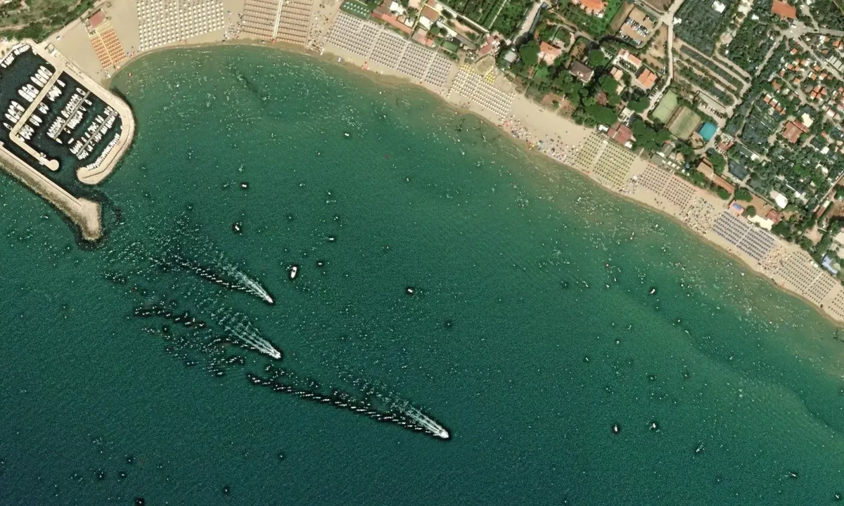 Flyfoto av Sperlonga
