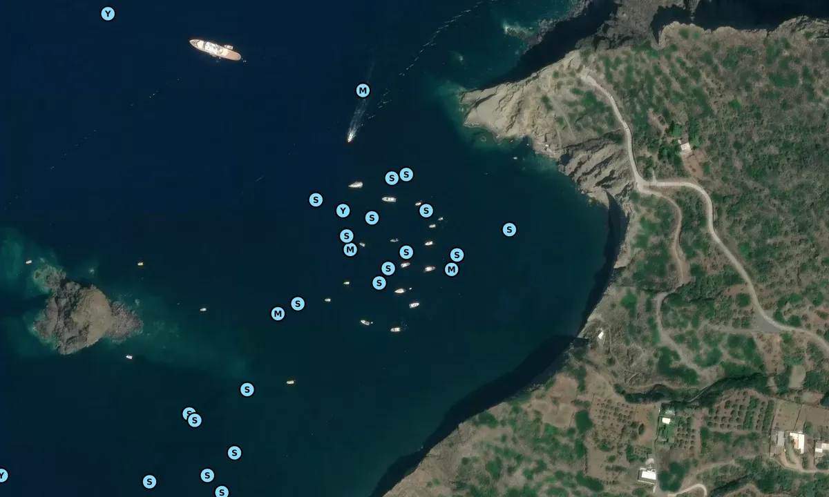 Satelite image of Spiaggia della Pollara