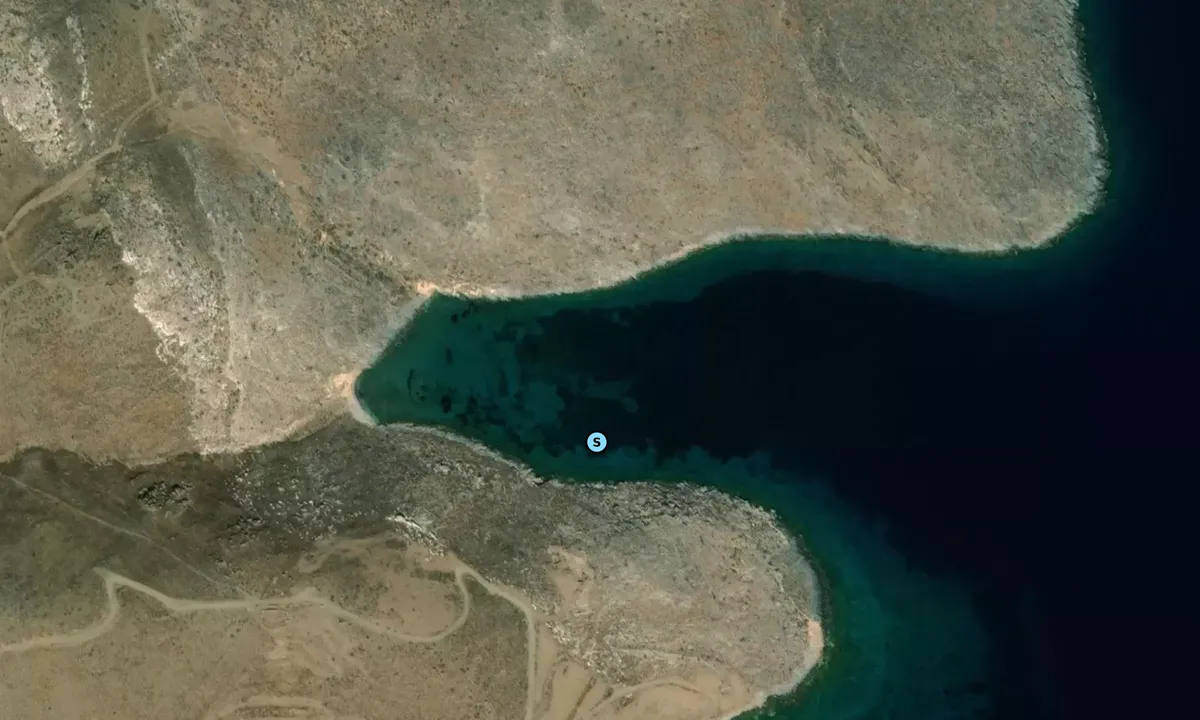 Satelite image of Spiaggia delle Capre