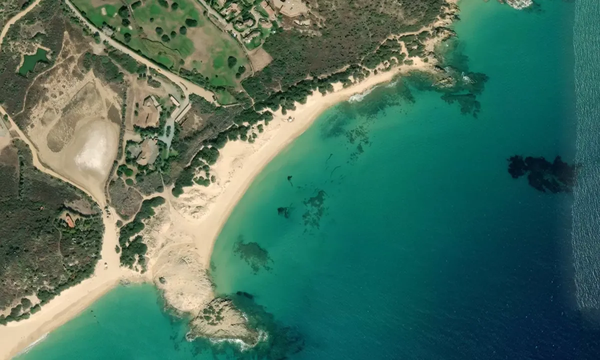 Flyfoto av Spiaggia di Campana Dune