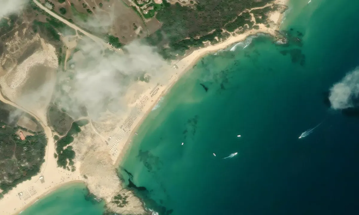 Satelite image of Spiaggia di Campana Dune