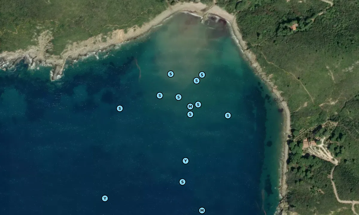 Satelite image of Spiaggia di Fonza