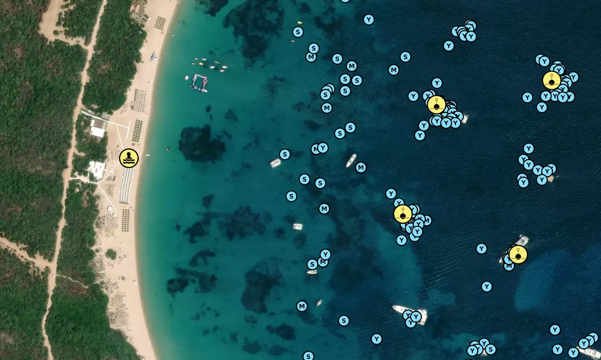 Satelite image of Spiaggia di Liscia Ruja