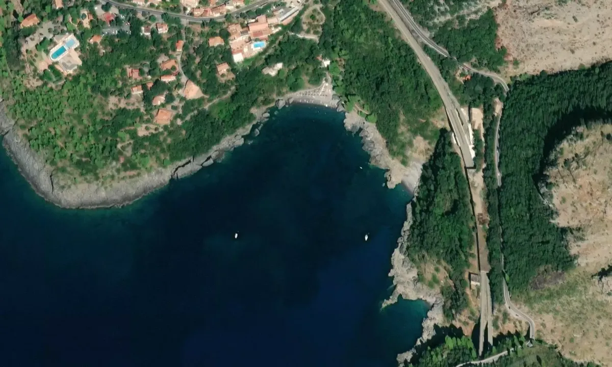 Satelite image of Spiaggia Porticello