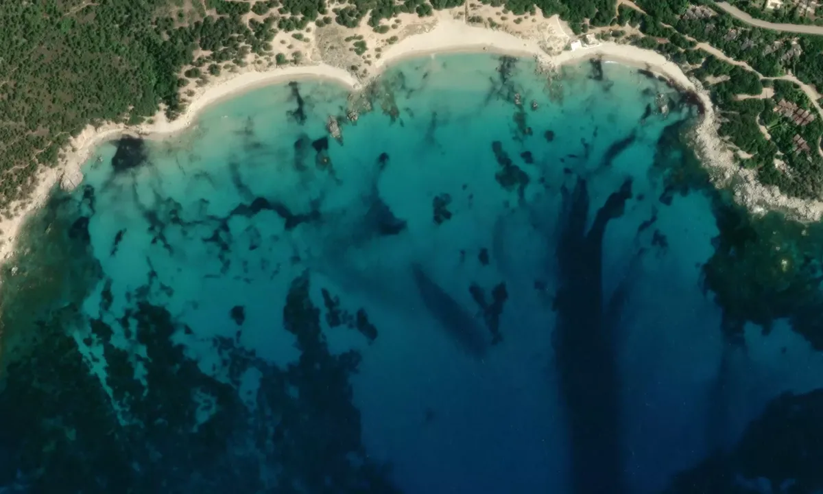 Satelite image of Spiaggia Porto Sa Ruxi