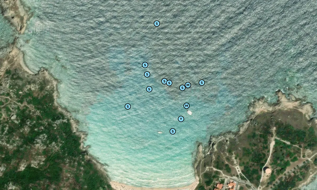 Satelite image of Spiaggia Rena Bianca