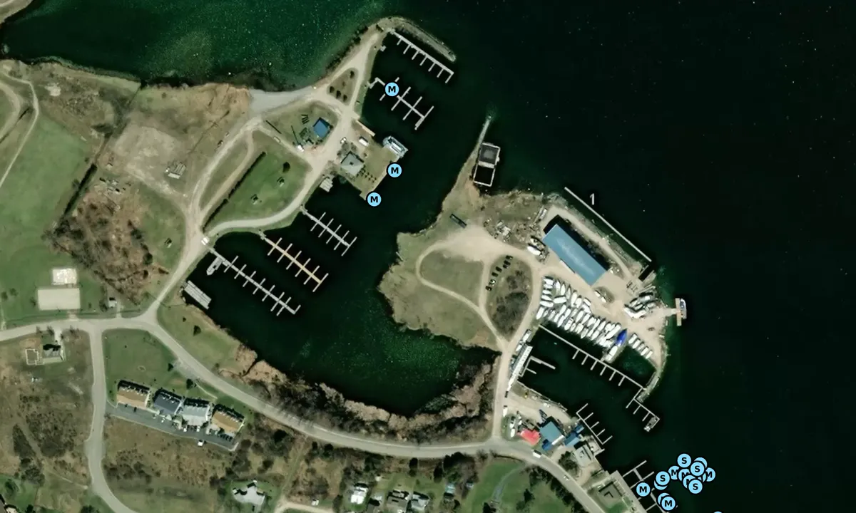 Satelite image of Spider Bay Marina - Little Current