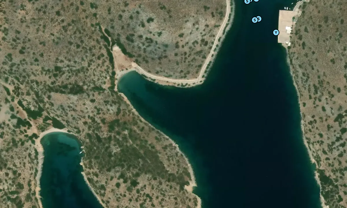 Satelite image of Spilias Beach