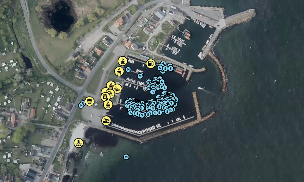 Satelite image of Spodsbjerg Turistbådehavn