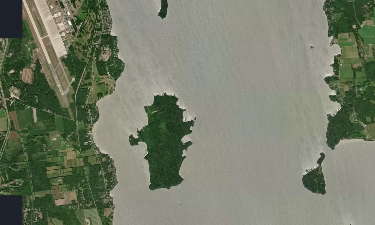 Flyfoto av Spoon Bay