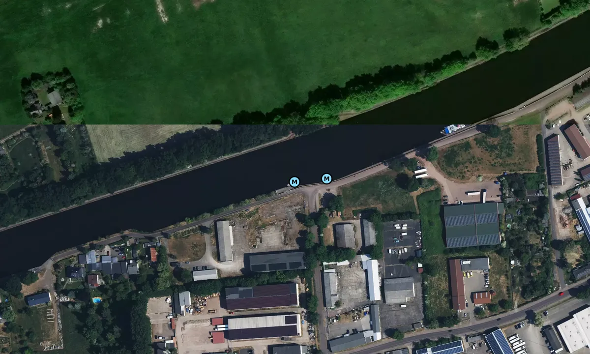 Satelite image of Sportboot Anlegestelle Burg